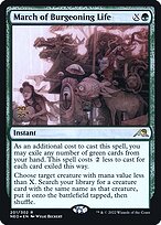March of Burgeoning Life #201s