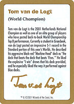 Tom van de Logt Bio (2001) #tvdl0a