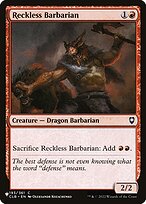 Reckless Barbarian #CLB-193