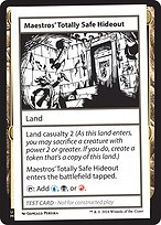 Maestros' Totally Safe Hideout #615