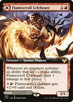 Flamescroll Celebrant // Revel in Silence #324