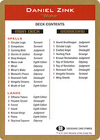 Daniel Zink Decklist #dz0b