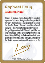 Raphael Levy Bio #rl0a