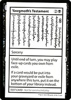 Yawgmoth's Testament #52