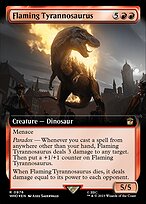 Flaming Tyrannosaurus #976