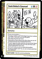 Seek Bolas's Counsel #98