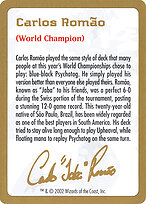 Carlos Romão Bio #cr0a