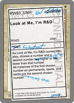 Look at Me, I'm R&D #17