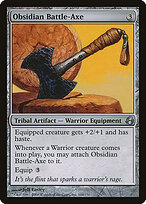 Obsidian Battle-Axe #144