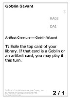 Goblin Savant #RA02a