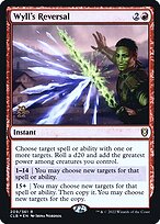 Wyll's Reversal #209s
