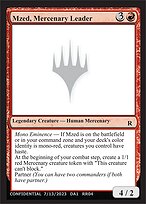 Mzed, Mercenary Leader #RR04a