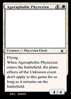 Agoraphobic Phyrexian #RW05a