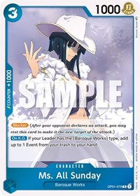 Ms. All Sunday #OP01-079