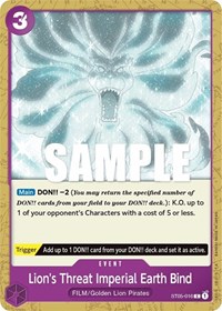Lion's Threat Imperial Earth Bind #ST05-016