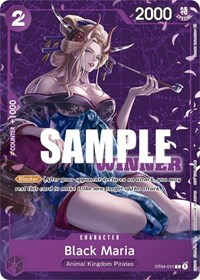 Black Maria (Tournament Pack Vol. 2) [Winner] #ST04-011