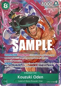 Kouzuki Oden (Alternate Art) #OP02-030