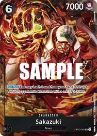 Sakazuki (Alternate Art) #OP02-099