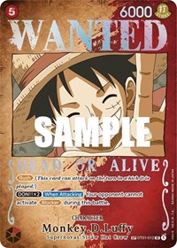 Monkey.D.Luffy (Wanted Poster) #ST01-012