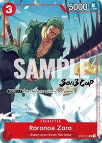 Roronoa Zoro (3-on-3 Cup) [Participant] #ST01-013