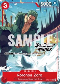 Roronoa Zoro (3-on-3 Cup) [Winner] #ST01-013