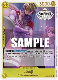 Sanji (Store Championship Participation Pack Vol. 2) #OP03-102