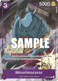 Minorhinoceros (Offline Regional 2023) [Finalist] #OP03-069