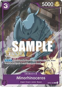Minorhinoceros (Offline Regional 2023) [Winner] #OP03-069