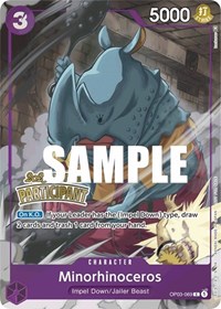 Minorhinoceros (Offline Regional 2023) [Participant] #OP03-069