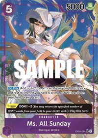 Ms. All Sunday (Alternate Art) #OP04-064