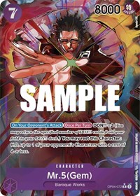 Mr.5 (Gem) (Alternate Art) #OP04-072