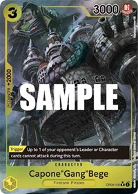 Capone"Gang"Bege (Alternate Art) #OP04-100