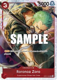 Roronoa Zoro - OP01-025 (Ultra Deck: The Three Captains) #OP01-025
