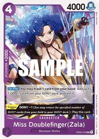 Miss Doublefinger(Zala) #OP05-073