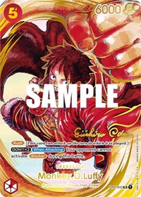 Monkey.D.Luffy (012) (Alternate Art) (Gold-Stamped Signature) #ST01-012