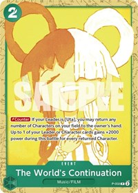 The World's Continuation (Starter Deck 11: Uta Deck Battle) #P-059