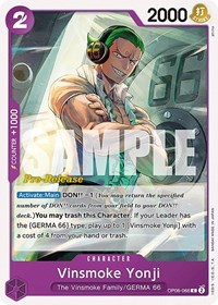 Vinsmoke Yonji (066) #OP06-066