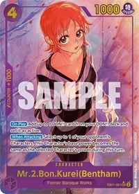Mr.2.Bon.Kurei (Bentham) (Alternate Art) #EB01-061