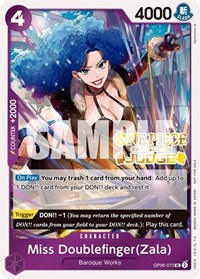 Miss Doublefinger(Zala) (Judge Pack Vol. 3) #OP05-073