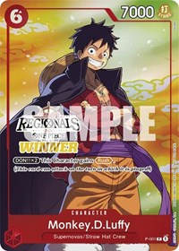 Monkey.D.Luffy (001) (Offline Regional 2024 Vol. 2) [Winner] #P-001