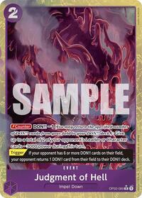 Judgment of Hell (Alternate Art) #OP02-089