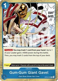 Gum-Gum Giant Gavel (Jolly Roger Foil) #OP03-055