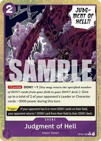 Judgment of Hell (Textured Foil) #OP02-089