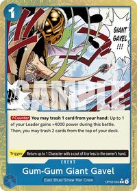 Gum-Gum Giant Gavel (Textured Foil) #OP03-055