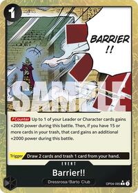 Barrier!! (Textured Foil) #OP04-095