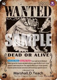 Marshall.D.Teach (093) (Wanted Poster) #OP09-093