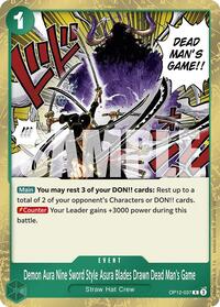 Demon Aura Nine Sword Style Asura Blades Drawn Dead Man's Game #OP12-037