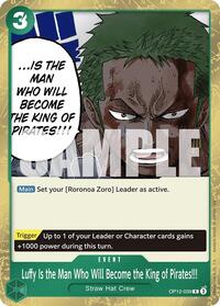 Luffy Is the Man Who Will Become the King of Pirates!!! #OP12-039