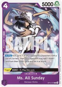 Ms. All Sunday #OP12-075