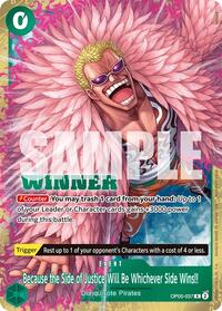 Because the Side of Justice Will Be Whichever Side Wins!! (Winner Pack 2025 Vol. 4) #OP05-037